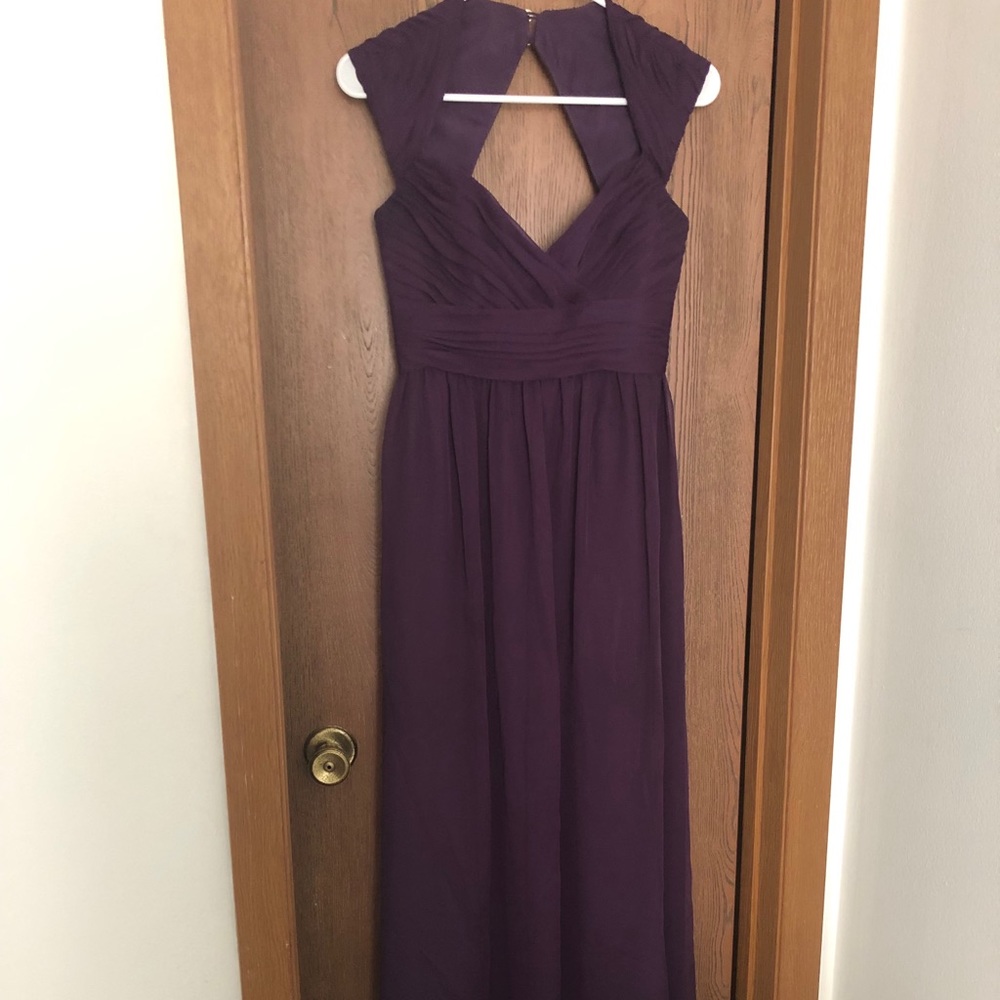 Eggplant bridesmaid dress